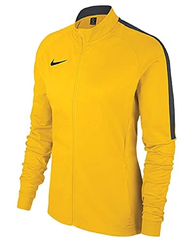 Image of Nike Women's ACADEMY18 Knit Track Jacket, Womens, tour yellow/anthracite/Black, M