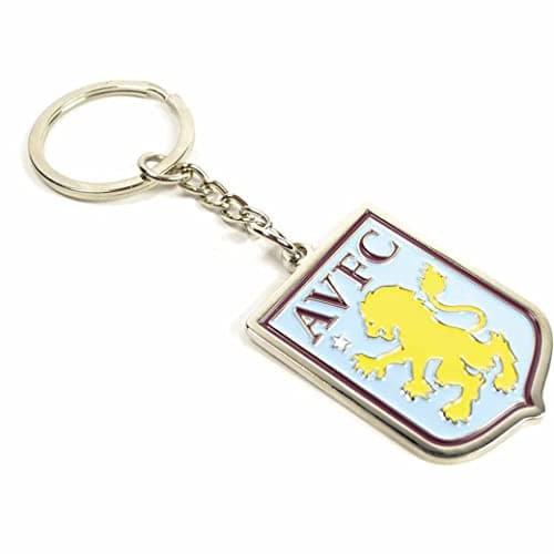 Image of Aston Villa Fc Crest Keyring - Claret - One Size