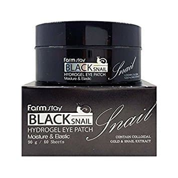 Image of FARM STAY Black Snail Hydrogel Eye Patch 90g / 60Sheets [ Made in Korea ]