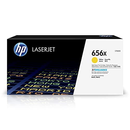 Image of HP CF462X 656X High Yield Original LaserJet Toner Cartridge, Yellow, Single Pack