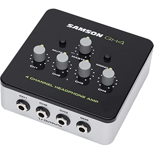 Image of Samson QH4 4 Channel Mini Headphone Amplifier: Headphones