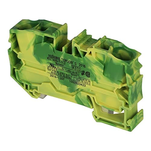 Image of TERMINAL BLOCK, DIN RAIL, 2POS, 10AWG - 2016-1207 - WAGO