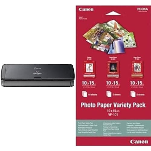 Image of Canon imageFORMULA P-215II Portable Scanner | Double-sided Scanning | USB Powered Scanning | Home, Office & when Mobile | Up to 15 Pages Per Min | 20 Sheet Feeder | Canon CaptureOnTouch Lite Software