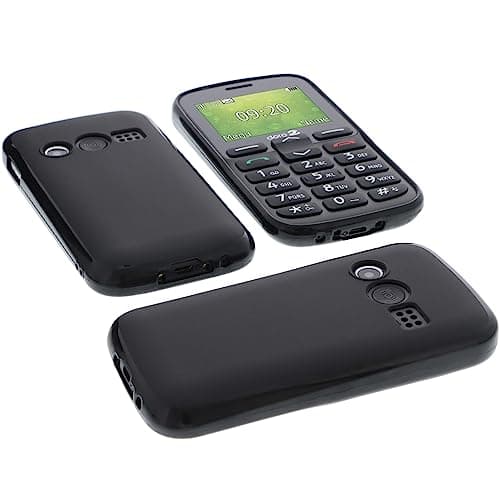Image of foto-kontor Protective case compatible with Doro 1380 rubber TPU mobile phone cover black