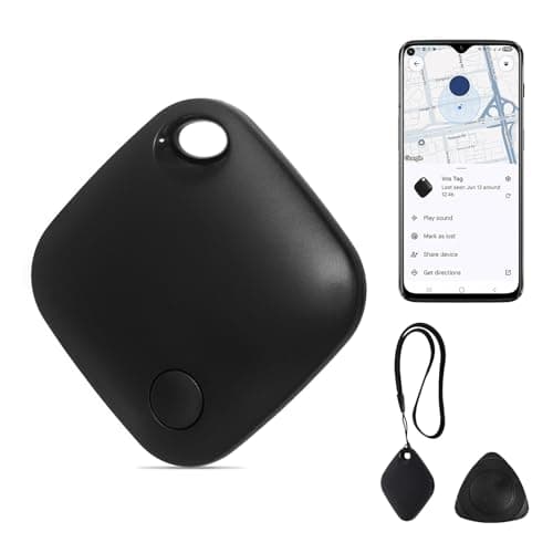 Image of AURTEC Smart GPS Tracker for Pets, Vehicles, Keys & Luggage - Compatible with Google Find Hub App (Android Only), Real-Time Global Location Tracking, Long Battery Life, Geo-Fencing, 1 Pack