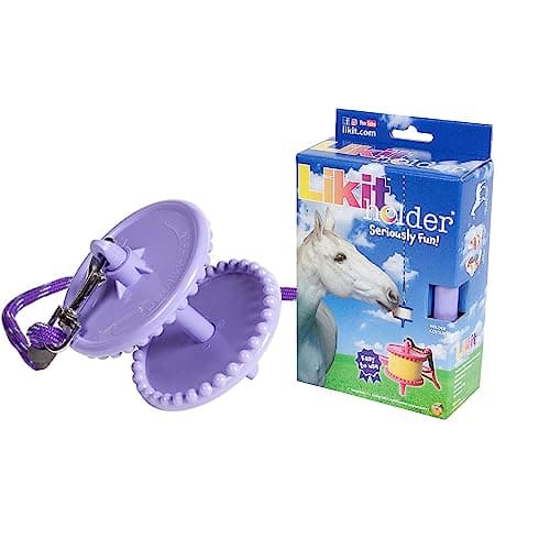 Image of Likit Holder Purple | Stable Toy for Horses, use with Likit Horse Treats | Help Horse Boredom | Purple