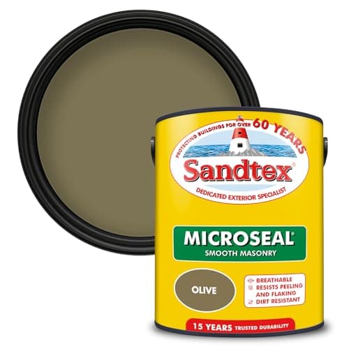 Image of Sandtex Smooth Masonry Paint Olive 5L