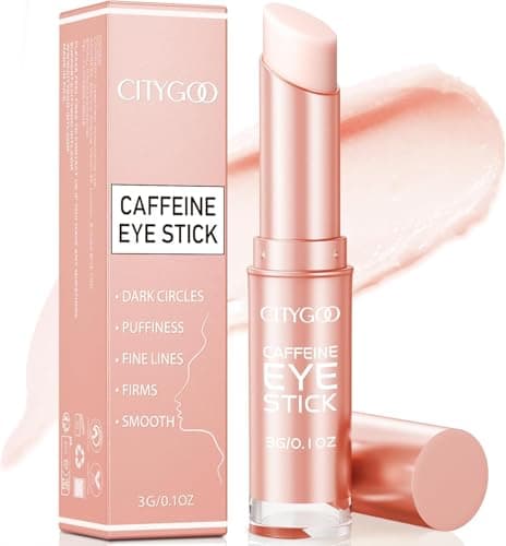 Image of CITYGOO Caffeine Eye Cream Stick: Anti-Aging Firming & Dark Circles Moisturizing Balm for Puffiness & Eye Bags - Travel-friendly for Women