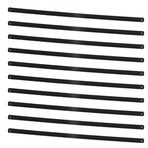 Image of HAUTMEC 150mm (6") Professional Bi-Metal Mini Hacksaw Blades, 24TPI High Speed Steel Teeth, Small Hacksaw Replacement Blades for Wood, Plastic, PVC & Metal, 10-Pack – HT0150