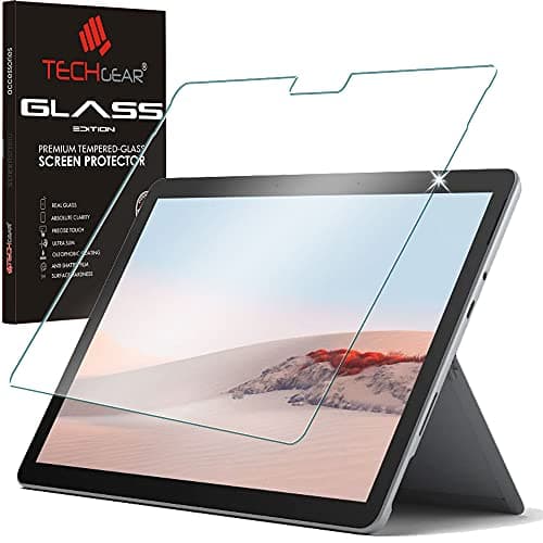Image of TECHGEAR GLASS Edition Screen Protector fits Microsoft Surface Go 4, Surface Go 3 & Go 2 10.5", Genuine Tempered Glass Screen Protector [9H Toughness] [HD Clarity] [Scratch-Resistant] [No-Bubble]