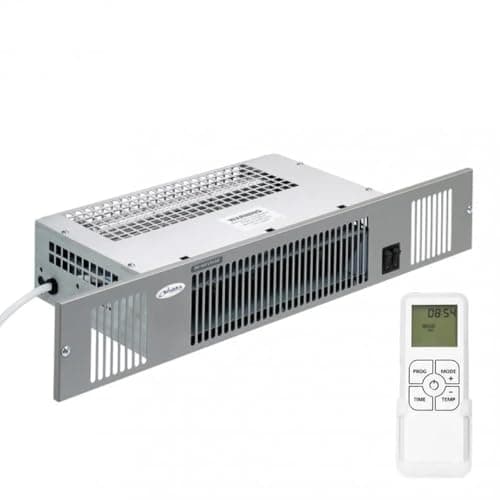 Image of Smiths Space Saver 3kW Electric Kitchen Plinth Heater SS3E with Brushed Steel Effect Grille - Room size upto 58 cubic metres- 5 Years Parts & Labour Warranty