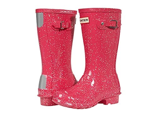 Image of HUNTER Unisex Children's Original Giant Glitter Wellington Boots Boat Shoes, Thrift, 5 Big Kid