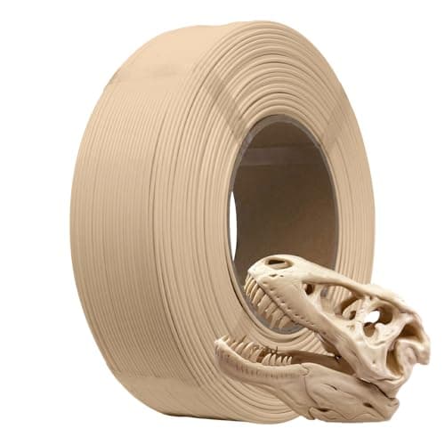 Image of eSUN PLA+ Refill Filament 1.75mm, Refill PLA Plus Spoolless 3D Printing Filament, Dimensional Accuracy +/- 0.03mm, 1KG (2.2 LBS) for 3D Printers,Bone White