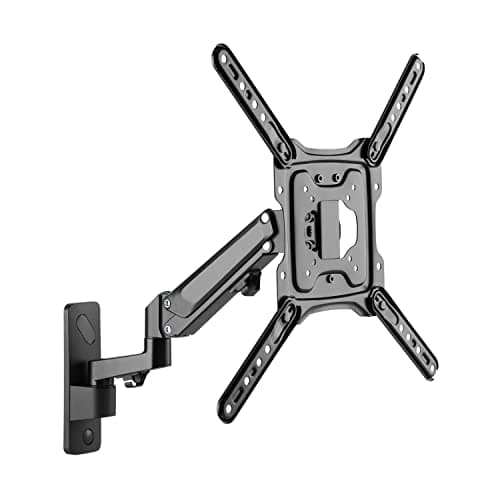 Image of ProperAV Gas Spring Swing Arm Monitor & TV Wall Bracket 23'' 24" 28" 32" 37" 40" 42" 43" 46" 49" 55" VESA Max 400x400 Black