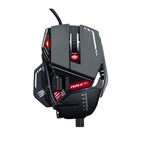 Image of MAD CATZ R.A.T. 8+ Gaming Mouse (USB/Black/16000dpi/11 Buttons) - MR05DCINBL000-0