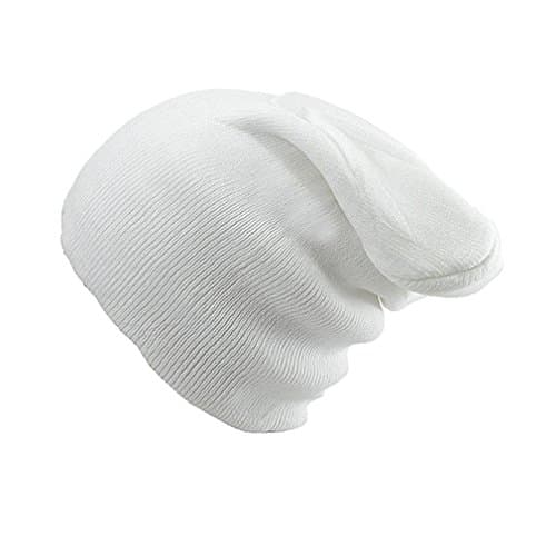 Image of 4sold (TM Oversized Baggy Fit Slouch Style Beanie Beany Cap Brand (Plain White)