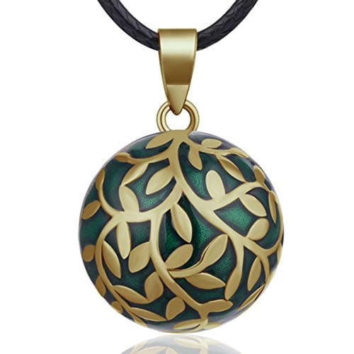 Image of Eudora Harmony Vintage Style Tree of Life Music Wishing Chime Ball Pendant Necklace for Women Ladies Best Jewellry Gift, 45"