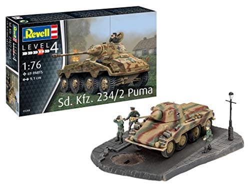 Image of Revell 03288 Sd.Kfz. 234/2 Puma 1:76 Scale Unbuilt/Unpainted Plastic Model Kit