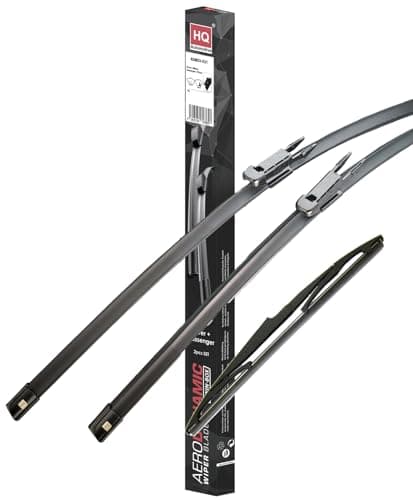 Image of HQ Automotive Wiper Blades for Nissan Qashqai (2006-2013) Qashqai+2 (2008-2013) Front Rear Kit, Ad51-423|Hq12E
