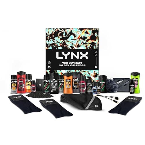 Image of Lynx Gift Set Advent Calendar 2025, The Ultimate 24-Day Gift Set for Him – Includes Shower Gel, Deodorant, Antiperspirant & More