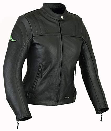 Image of RIDEX Ladies/Women LJ6 Biker Motorbike Motorcycle CE Protector Leather Jacket (10)