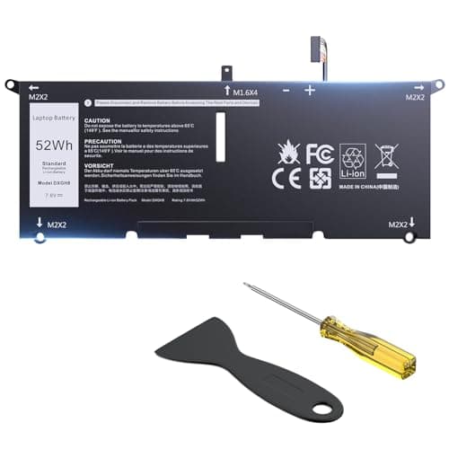 Image of Oillvi 7.6V 52Wh DXGH8 Laptop Replacement Battery for Dell 0H754V XPS 9370 9380 7390 Series Inspiron 13 5390 5391 Series Inspiron 7400 7490 Series Inspiron 7391 2-in-1 Series