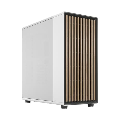 Image of Fractal Design North XL Chalk White Mesh- Three 140mm Aspect PWM Fans Included- Type C USB- EATX Airflow Full Tower PC Gaming case