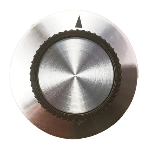 Image of Control Knob With Aluminium Skirt 0 To 10 Or Pointer Marks For Short Shafts (Pointer, 10)