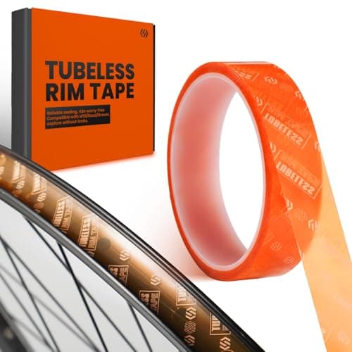 Image of CNCLOL Tubeless Rim Tape 19/21/23/25/27/30/32/35mm,Bike Wheel Rim Tape Self-adhesive 10m Roll-Tubular Rim Tape for Tubeless Bicycle/MTB/Road/Gravel Bike Tyre Tape.21mm