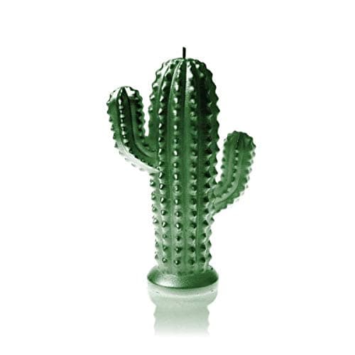 Image of abearandtheunicorn Large Cactus Candle - Metallic Green Decorative Shaped Gift Candles Decorate Home Party Table Decoration - Long Burning Time Long Lasting Wick Novelty Wax Candle