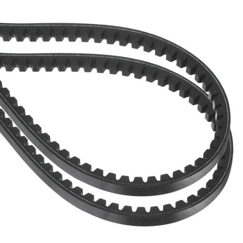 Image of sourcing map 2 Pcs BX53 EPDM V-Belt, Raw Edge Cogged Industrial Rubber V Belt 0.67" Width x 53" Inside Circumference