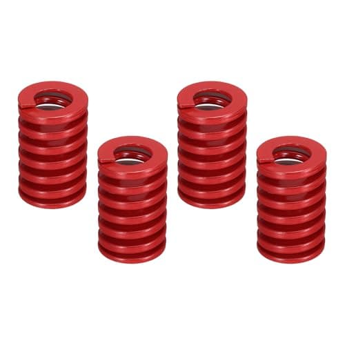 Image of sourcing map 4 Pcs 3D Printer Die Spring, 20mm OD 30mm Length Light Load Compression Mould Die Spring for Mechanical Equipment 3D Printer Electric Part Accessories, Red