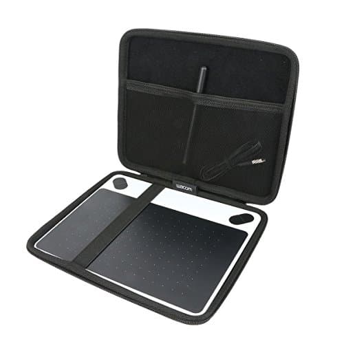 Image of Khanka Hard Travel Case+Finger Glove for Wacom Intuos M/CTL-672-N Medium Bluetooth Pen Tablet Wireless Graphic Tablet.(Fits Medium)