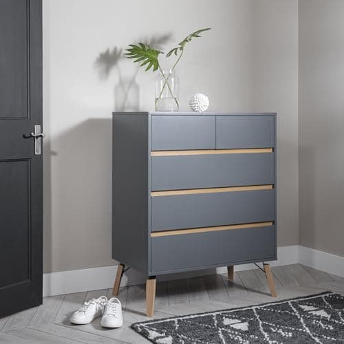 Image of Noa and Nani Otto Chest of Drawers 3+2 Drawer in Silk Grey