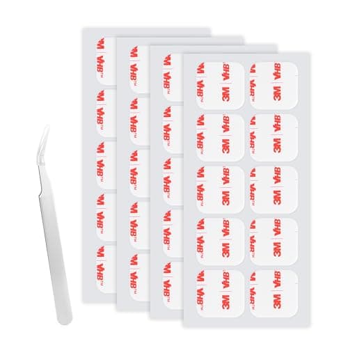 Image of 3M Double Sided Adhesive Pads Heavy Duty 25MM x 25MM 0.6MM Thick 40 PCS White 4930 Square Sticky Mounting Foam Tape Strong Adhesive for Car Décor Home Office Logos