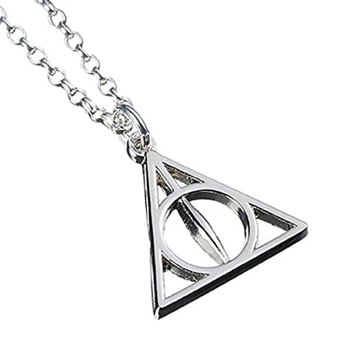 Image of The Carat Shop Official Sterling Silver Harry Potter Jewellery Deathly Hallows Necklace