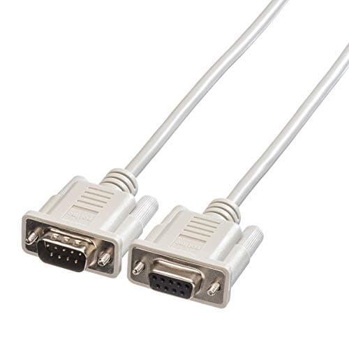 Image of ROLINE RS232 cable Plug-Socket | Crossover cable | Connect two computers Gray 3 m