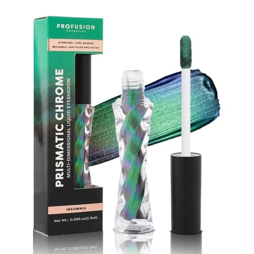 Image of Profusion Cosmetics Prismatic Chrome 6 Shades Liquid Eyeshadow, Glam Up Your Look and Get Stunning Shades Inside, Stand Out All Day and Shine with Premium Beauty Tools