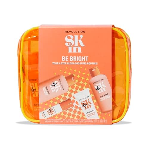 Image of Revolution Skin, Be Bright 4 Step Starter Kit, Brightening Skincare Set Includes Cleanser, Toner, Serum & Moisturiser, Vegan & Cruelty-Free, 4 Products Included