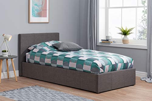 Image of Birlea Berlin Ottoman Storage Bed, Fabric, Grey, Single