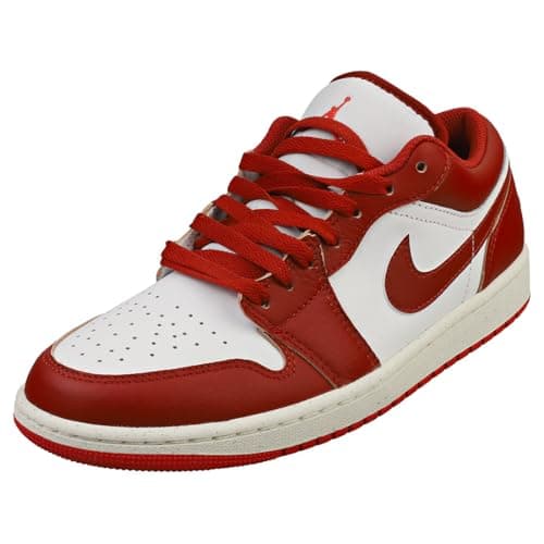 Image of NIKE Air Jordan 1 Low Se Mens Fashion Trainers in White Red - 8.5 UK