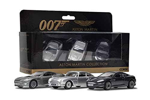 Image of Corgi Diecast Model Vehicles - TY99284 James Bond Aston Martin Collection, Men, Women & Kids Souvenir Gifts from UK - Small Die Cast Toy Car Models for Boys, Gift for Motor Enthusiasts