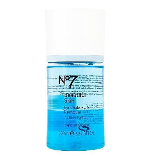 Image of No7 Boots Beautiful Skin Eye Make Up Remover All Skin Type 100ml