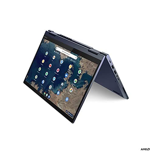 Image of Lenovo ThinkPad C13 Yoga Chromebook 33.8 cm (13.3") Touchscreen Full HD AMD Athlon Gold 4 GB DDR4-SDRAM 64 GB eMMC Wi-Fi 6 (802.11ax) Chrome OS Blue