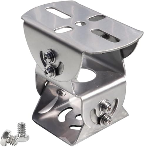 Image of CTXSumTec Universal Stainless Steel 3D Security Camera Wall Pole Joint Mount Adaptor, 3-Axis Universal CCTV Camera Mount Bracket Adjustable Extension Adapter for CCTV Surveillance Camera