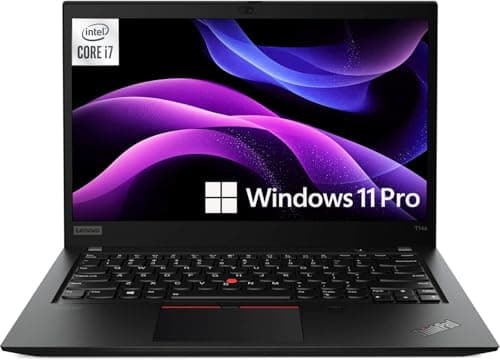 Image of Lenovo Thinkpad T14s Business Laptop, 14 Inch FHD Notebook, Intel Core i7-10510U, 16GB RAM, 512GB SSD, US QWERTY Keyboard, Windows 11 Pro (Renewed)