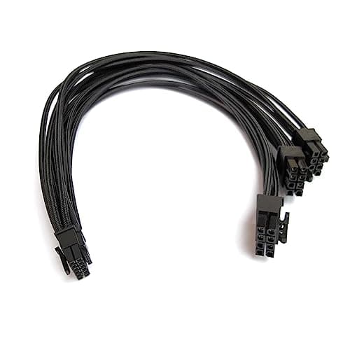 Image of 600W 12VHPWR Cable 3x8 Pin to 16 Pin (12+4) PCIe 5.0 GPU Power Adapter – 16AWG 27.5 Inch (70cm) PSU Extension Cord for RTX 3090 Ti/4070 Ti/4080/4090, for ASUS EVGA Seasonic – Triple 8 Pin Input