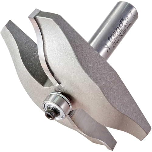 Image of Trend Professional Guided Ogee Panel Raiser Bearing Guided Router Cutter, 1/2 Inch Shank, 85.7mm Cut Diameter, 15.9mm Cut Length, 22.2mm Radius, 18/84X1/2TC