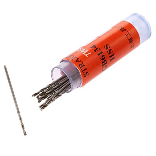 Image of Mtsooning 0.8mm Micro Drill Bits 10 Pcs, HSS Twist Drill Bit Set for Precision Model Making, Jewelry, PCB, Wood & Plastic