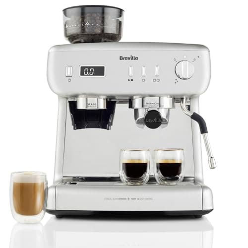 Image of Breville Barista Max+ Espresso | Latte & Cappuccino Coffee Machine | Intelligent Grind & Dosage | Precision Extraction Timer | Integrated Milk Frother | 15 Bar Italian Pump | Silver [VCF153]